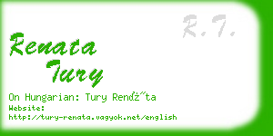 renata tury business card